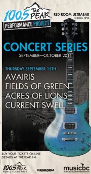 Current Swell, acres of lions, Fields of Green, Avairis @ The Red Room Dec 31 1969 - May 14th @ The Red Room