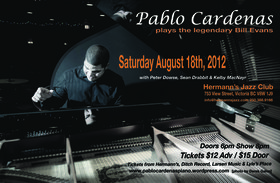 Wed. Aug 8th 2012 - Pablo will be play tribute to one of his musical h... - May 25th @ Hermann's Jazz Club