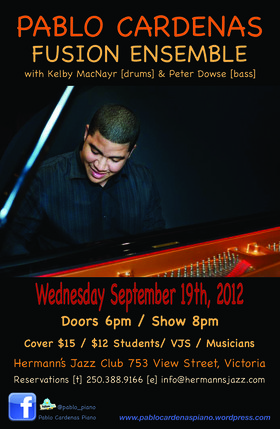 Wed. Sep 19th 2012 - : Pablo Cardenas, Peter Dowse, Kelby MacNayr - May 25th @ Hermann's Jazz Club
