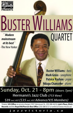 Sun. Oct 21st 2012 - : Buster Williams Quartet - May 25th @ Hermann's Jazz Club