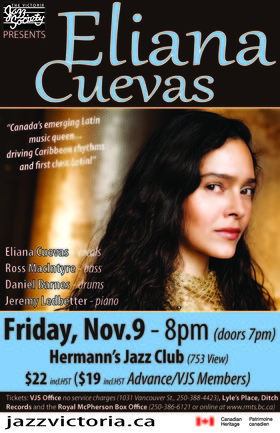 Fri. Nov 9th 2012 - : Eliana Cuevas - May 25th @ Hermann's Jazz Club