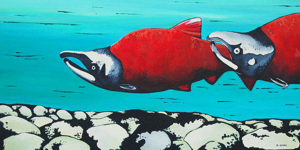 Leisurely Swim by 
Alexa Gibbs