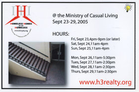 Homeless Homes for the Homeless - May 14th @ 