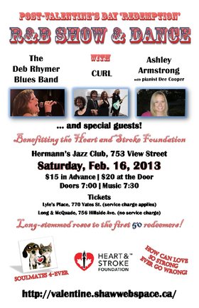Sat. Feb 16th 2013 - Post-Valentine's Day 'Redemption' R&B Show & Danc... - May 25th @ Hermann's Jazz Club