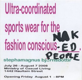 Stephanie Bjornson : Ultra Coordinated Sportswear for the fashion conscious _______. - May 17th @ 