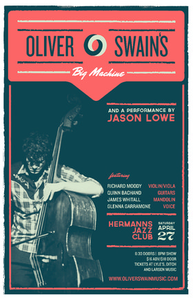 Sat. Apr 27th 2013 - Oliver Swain's BIG MACHINE rolls into Hermann's J... - May 25th @ Hermann's Jazz Club