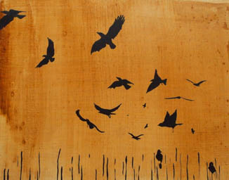 Chasing the flock by 
Alexa Gibbs