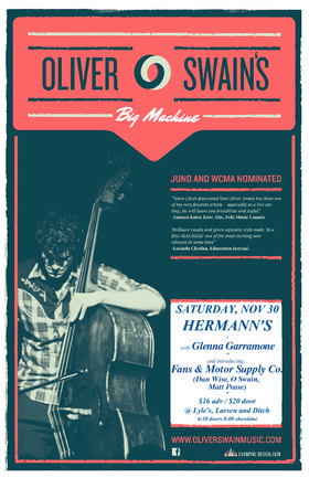 Sat. Nov 30th 2013 - Oliver Swain's BIG MACHINE: Oliver Swain, Oliver ... - May 8th @ Hermann's Jazz Club