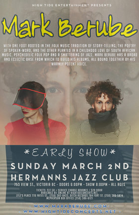 Sun. Mar 2nd 2014 - : Mark Berube & The Patriotic Few - May 8th @ Hermann's Jazz Club