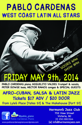 Fri. May 9th 2014 - Join us at Hermann's for an evening of Latin Jazz ... - May 8th @ Hermann's Jazz Club
