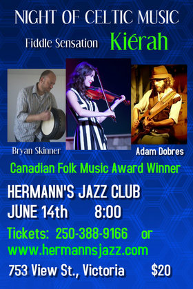 Sat. Jun 14th 2014 - An amazing night of Celtic Fiddle Music by brilli... - May 8th @ Hermann's Jazz Club