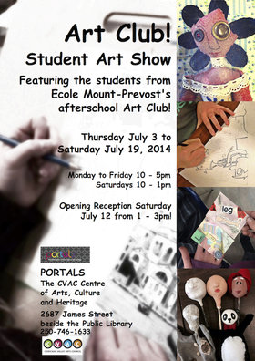 Art Club! Student Show @ PORTALS Annex Jul 3 2014 - Jun 24th @ PORTALS Annex