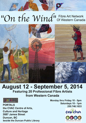 On the Wind, Fibre Art Network of Western Canada @ PORTALS Annex Aug 12 2014 - Jun 24th @ PORTALS Annex
