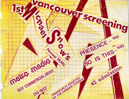 Michael Snow: Newest FILMS