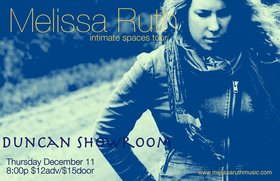 Melissa Ruth @ The Duncan Showroom - Upstairs Dec 11 2014 - Jun 24th @ The Duncan Showroom - Upstairs