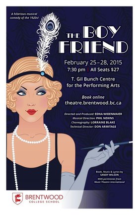 The Boy Friend: Directed and Produced, Edna , Widenmaier @ T.Gil Bunch Centre for Performing Arts Feb 25 2015 - Jun 24th @ T.Gil Bunch Centre for Performing Arts