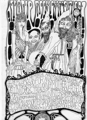 Island Rock Exposition: Mother Tuckers Yellow Duck, Trials Of Jayson Hoover, Self Portrait, Northwest Company, Winter's Green, Trilogy-1968, Lemon, Electric Circus - Victoria, Ectoplasmic Assault @ Victoria Memorial Arena Jul 1 1969 - Jun 16th @ Victoria Memorial Arena