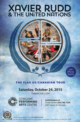 Xavier Rudd & The United Nations, Jon and Roy @ Cowichan Performing Arts Centre Oct 24 2015 - Jun 24th @ Cowichan Performing Arts Centre