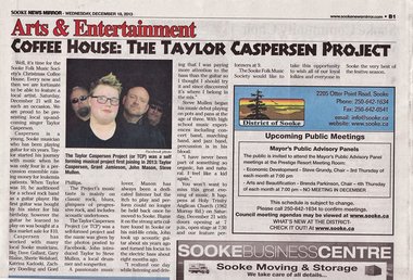 Coffee House: The Taylor Caspersen Project