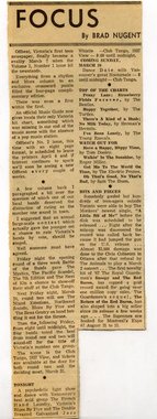 Focus by Brad Nugent March 1967