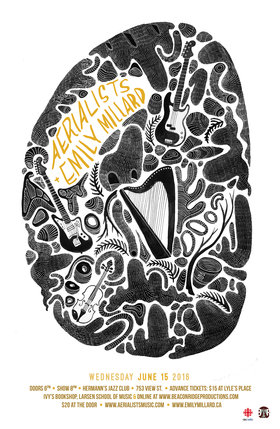 Wed. Jun 15th 2016 - : Aerialists, Emily Millard - May 1st @ Hermann's Jazz Club