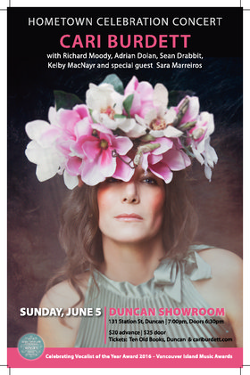 &lsquo;HOME TOWN CELEBRATION CONCERT&rsquo;: Cari Burdett @ The Duncan Showroom - Upstairs Jun 5 2016 - Jun 25th @ The Duncan Showroom - Upstairs