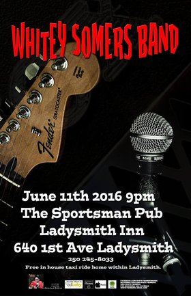 Good Music/Good Times: Whitey Somers @ Sportsman pub Jun 11 2016 - Jun 25th @ Sportsman pub