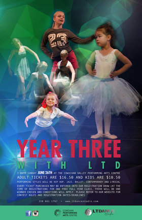 Year Three with LTD @ Cowichan Performing Arts Centre Jun 26 2016 - Jun 25th @ Cowichan Performing Arts Centre