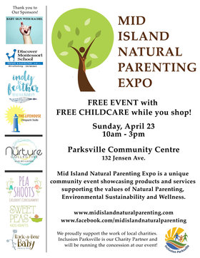 Mid Island Natural Parenting Expo @ Parksville Community Centre Apr 23 2017 - Jun 25th @ Parksville Community Centre