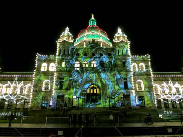 Parliament Projections NYE 2017 by 
Luke Ramsey, Interarts