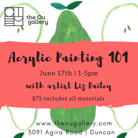 Acrylic Painting 101 @ The Ou Gallery Jun 17 2017 - Jun 25th @ The Ou Gallery