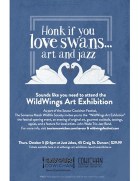 WildWings Art Exhibition @ Just Jakes Oct 5 2017 - Jun 25th @ Just Jakes