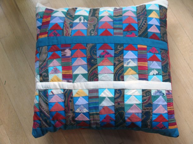 Flying Geese Patchwork Pillow by 
Lindsay Beal