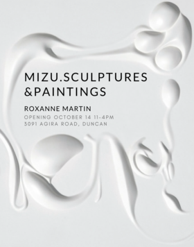MIZU. Book Sculptures & Paintings by Roxanne Martin @ The Ou Gallery Oct 14 2017 - Jun 25th @ The Ou Gallery