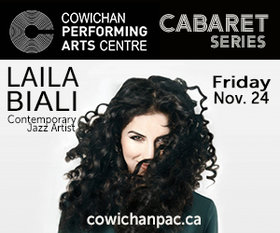 Cabaret Series: Laila Biali @ Cowichan Performing Arts Centre Nov 24 2017 - Jun 25th @ Cowichan Performing Arts Centre