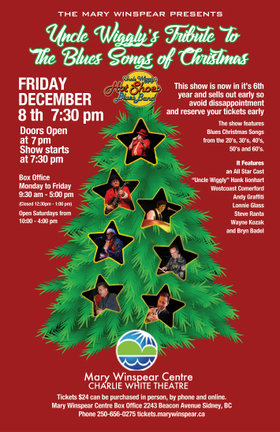 Blues Songs of Christmas: Uncle Wigglys Hot Shoes Blues Band @ Mary Winspear Centre Dec 8 2017 - Jun 16th @ Mary Winspear Centre