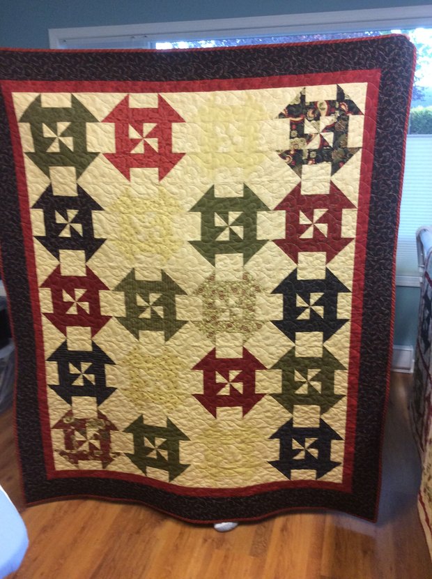 Christmas Throw - Candy Canes by 
Della Cronkrite