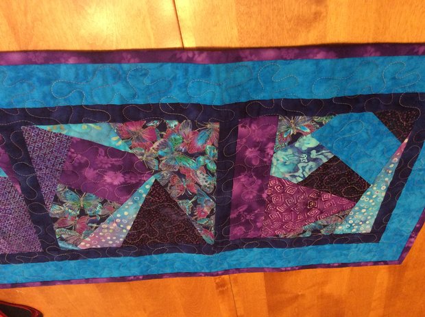 Table Runner - Crazy Butterfly by 
Della Cronkrite