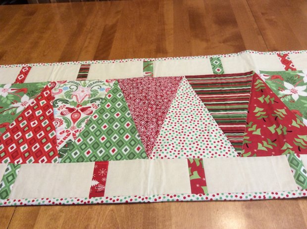 Christmas Table Runner - Xmas Trees by 
Della Cronkrite