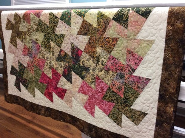 Throw - Batik Twister by 
Della Cronkrite