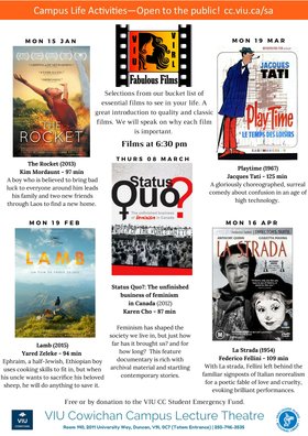Fabulous Films: The Rocket @ VIU Cowichan Campus Lecture Theatre Jan 15 2018 - Jun 25th @ VIU Cowichan Campus Lecture Theatre