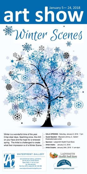 Winter Scenes @ Ladysmith Waterfront Gallery Jan 5 2018 - Jun 25th @ Ladysmith Waterfront Gallery