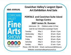Cowichan Valley Fine Arts Show @ PORTALS Annex May 1 2018 - Jun 25th @ PORTALS Annex