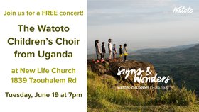 Watoto Childrens Choir (Uganda), Tonny & Trish Mwesigwa (Choir Conductors) @ New Life Community Church  1893 Tzouhale Rd., Duncan, B.C.  v9L Jun 19 2018 - Jun 25th @ New Life Community Church  1893 Tzouhale Rd., Duncan, B.C.  v9L