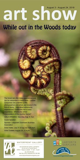 Art Show: While Out in the Woods Today @ Ladysmith Waterfront Gallery Aug 3 2018 - Jun 26th @ Ladysmith Waterfront Gallery