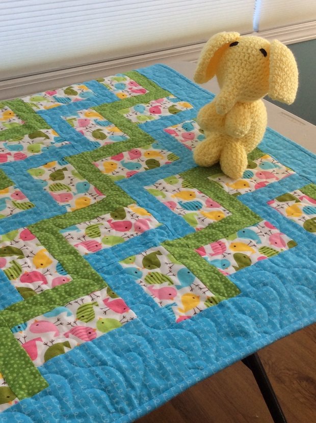 Baby Blanket - Blue by 
Della Cronkrite