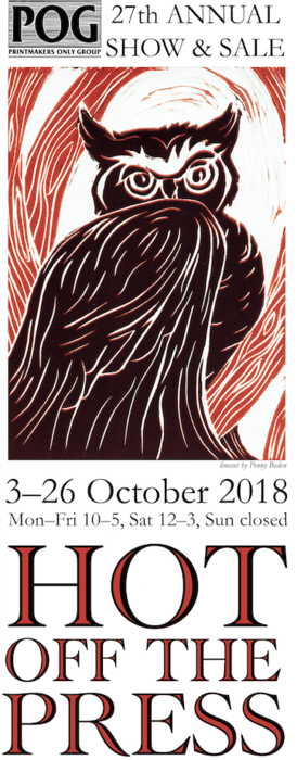 Hot off the press! POG (Printmakers Only Group) Annual Show & Sale @ PORTALS Annex Oct 3 2018 - Jun 26th @ PORTALS Annex