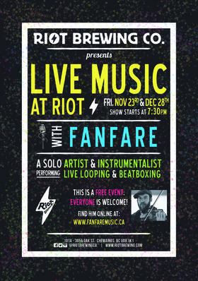 Fanfare @ Riot Brewing Co. Dec 28 2018 - Jun 26th @ Riot Brewing Co.