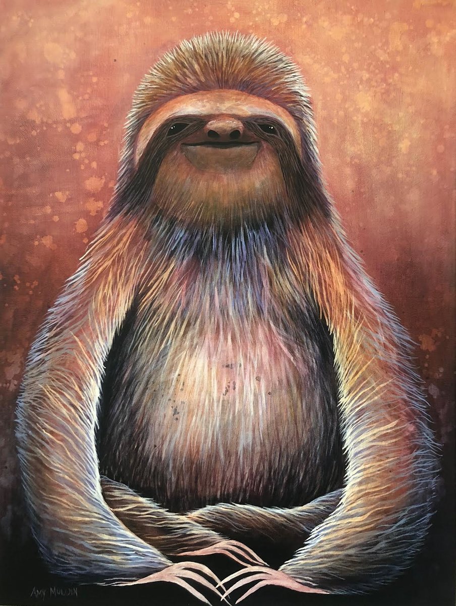 Zen Sloth by 
Amy Muloin