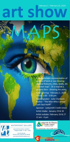 Maps @ Ladysmith Waterfront Gallery Feb 2 2019 - Jun 26th @ Ladysmith Waterfront Gallery